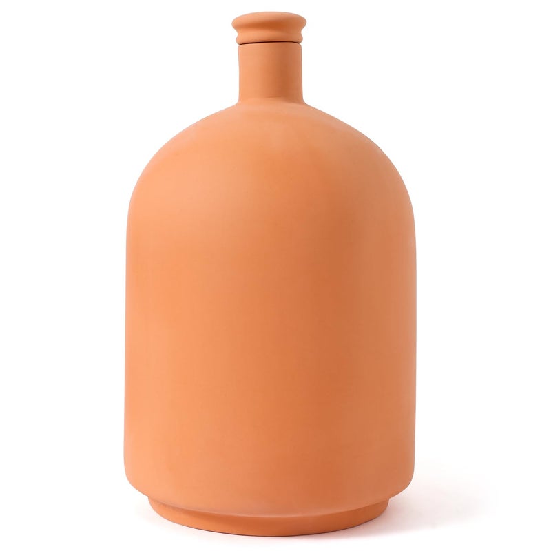 Lovely Ran Large 3.3L Terracotta Watering Pots Ollas Self Watering Planter Watering System 10inch-Simple Irrigation Peripheral Water System Indoor Outdoor Plant Watering Globes Large Reservoir Bulbs - Image 1